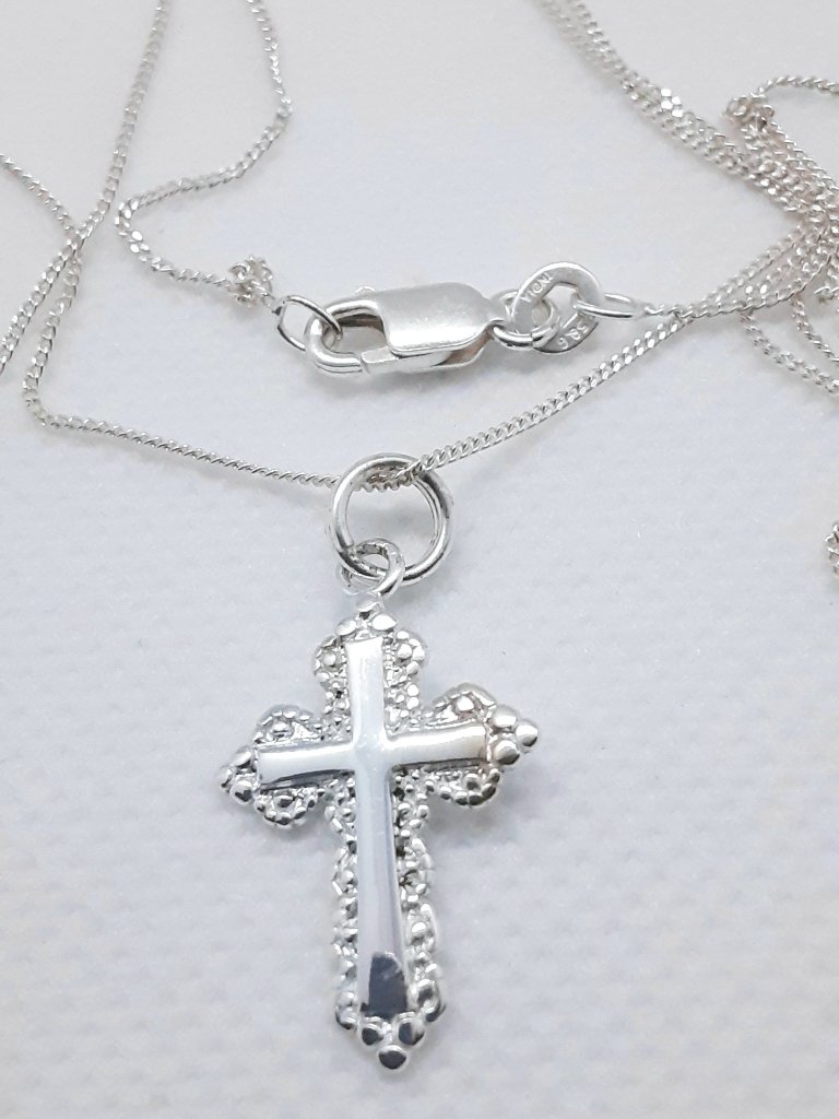 New 925 Silver Cross Pendant